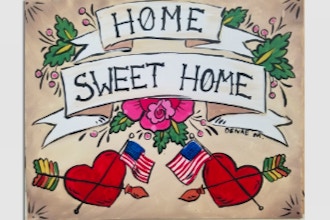 Paint Nite: Home Sweet Home Americana Style